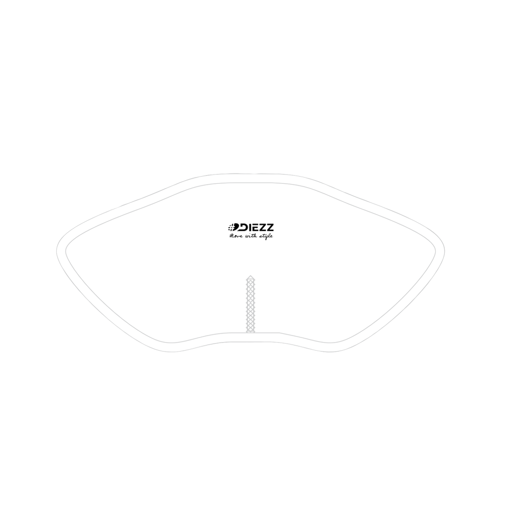 Protection visière DIEZZ blanche pour casque de ski ou vélo