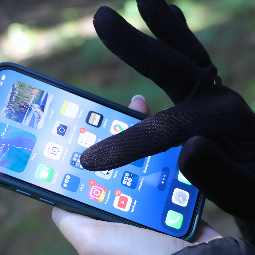 VERSA women's gloves - BLACK