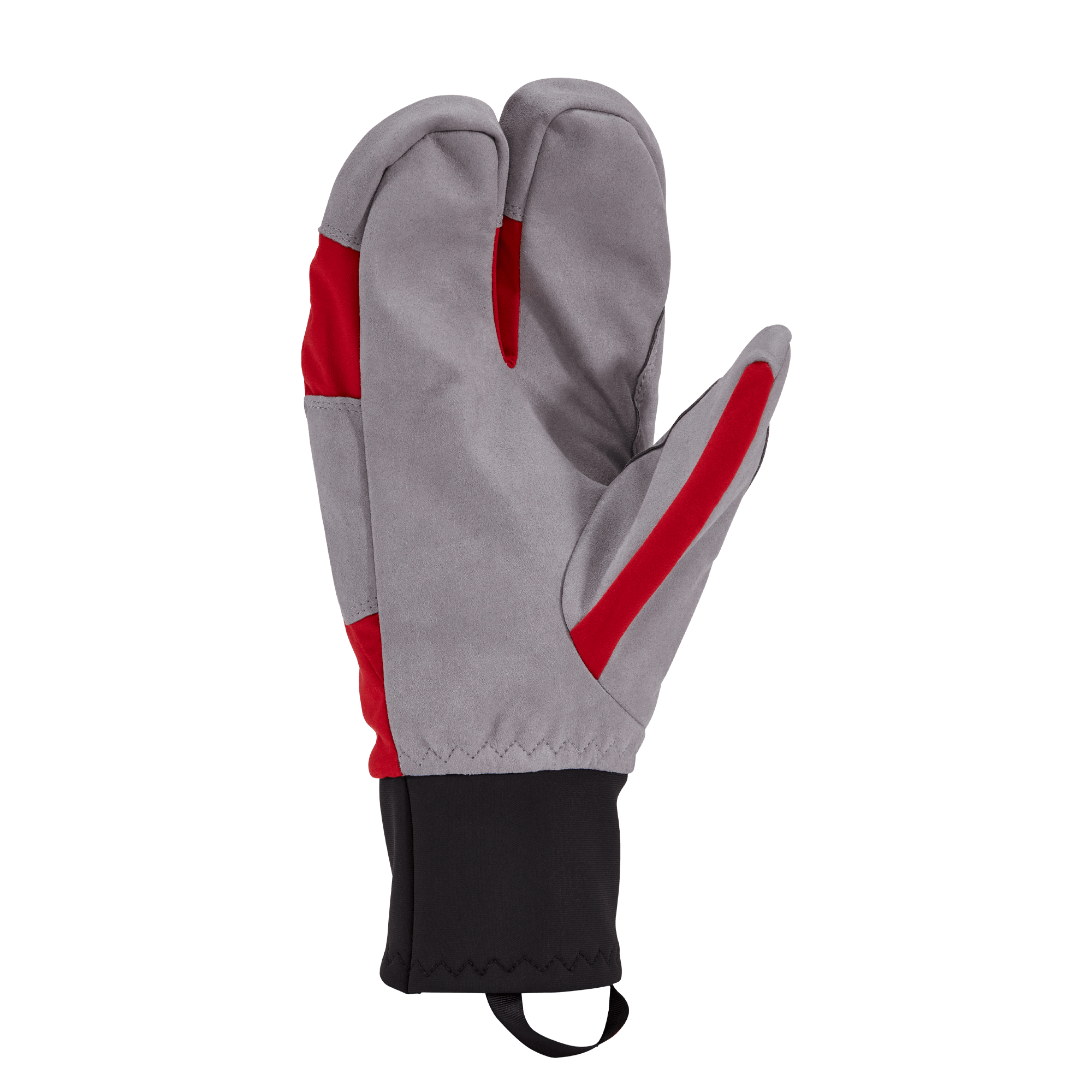 XC SPLIT men's ski mittens - RED/GREY