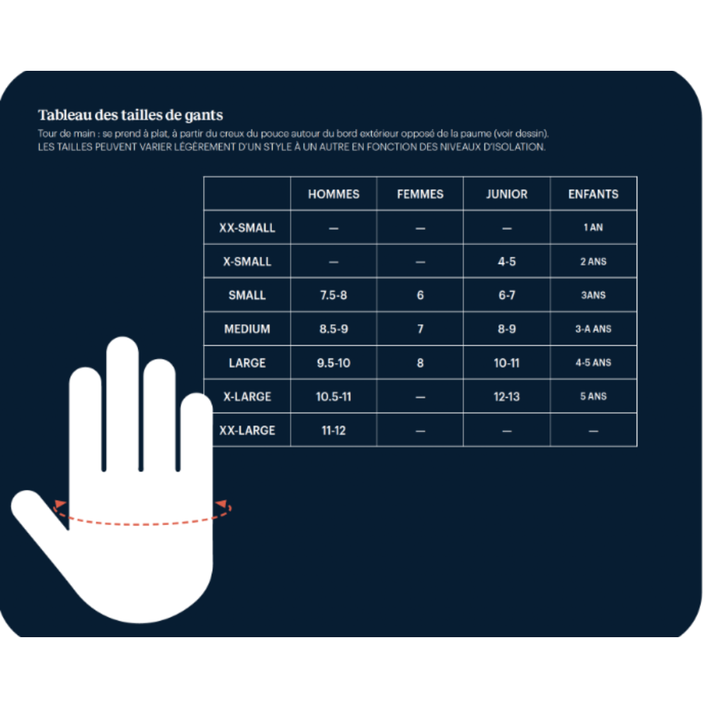 XC SPLIT men's ski mittens - RED/GREY