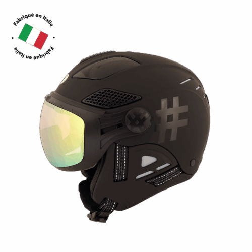 LOUNA II TEMPO VISOR HELMET - BLACK TO BLACK