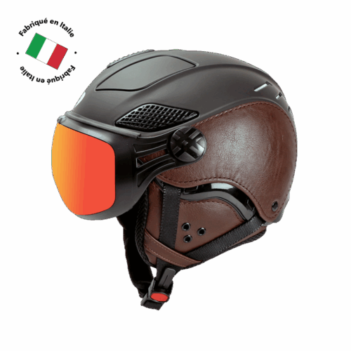 LOUNA II EDITION VISOR HELMET - LEATHER BROWN