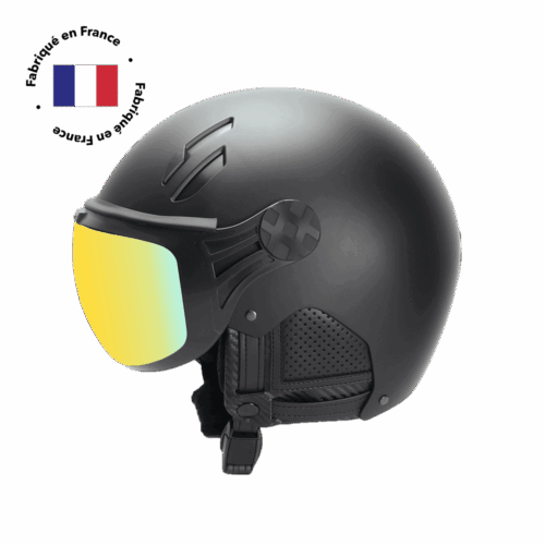 Visor helmet MAJOR FRANCE - NOIR MAT NACRE