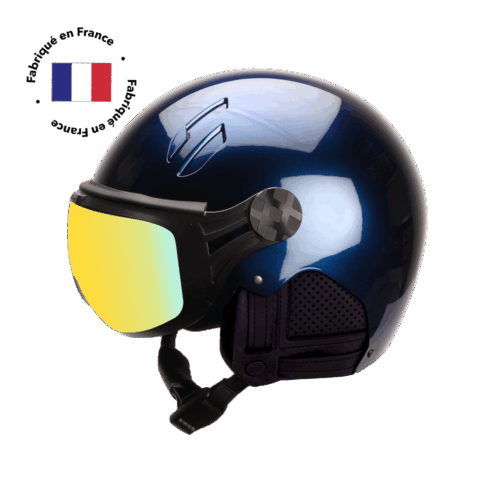 MAJOR INFINITE ski helmet with visor - BLEU PROFOND NACRE