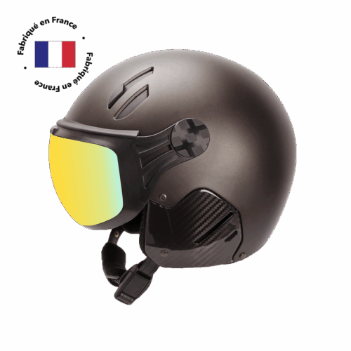 MAJOR helmet with visor FRANCE - GRAPHITE