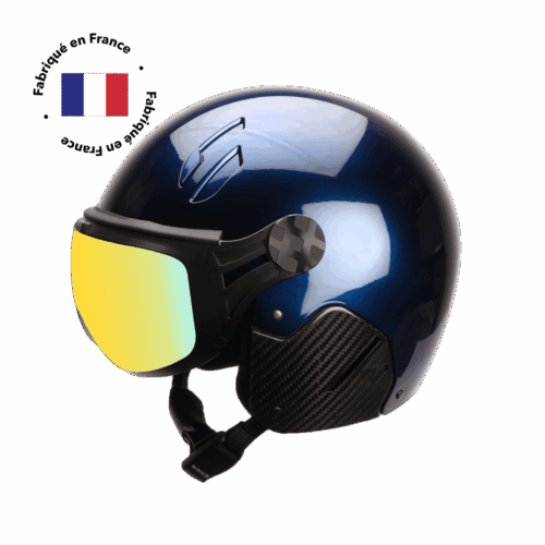 MAJOR Carbon ski helmet INFINITE visor - BLEU PROFOND NACRE