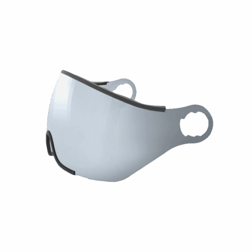 Visor for CITY bicycle helmet - SILVER