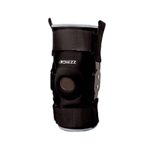 knee support with lateral reinforcement