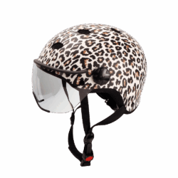 CITY Color visor bike helmet - LEOPARD