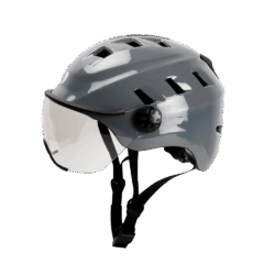 EDGE cycling helmet with visor - GREY