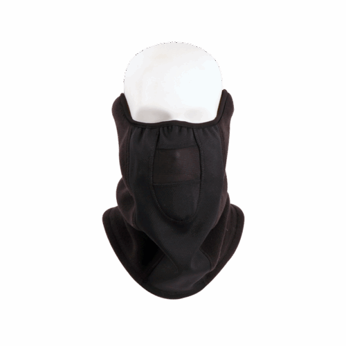 neck warmer with earmuffs - BLACK
